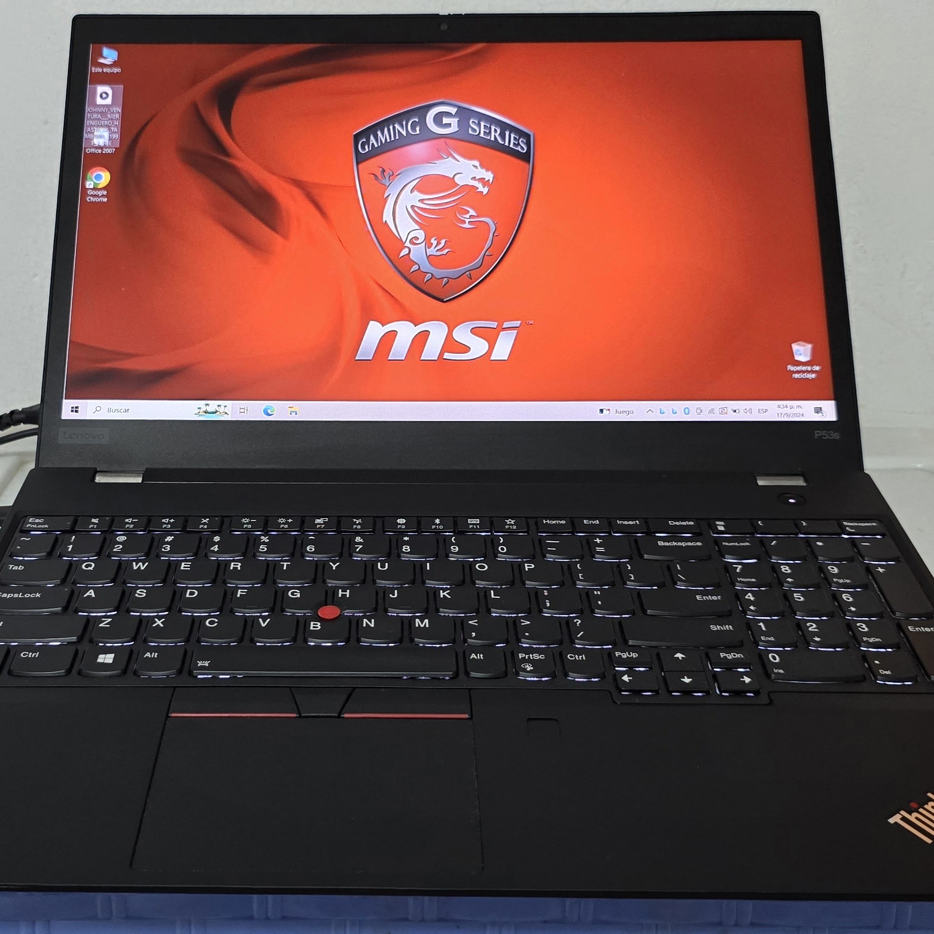 lenovo p53s 17 Pulg Core i5 8va Ram 16gb ddr4 Doble Video Grafico Nvidea 10gb