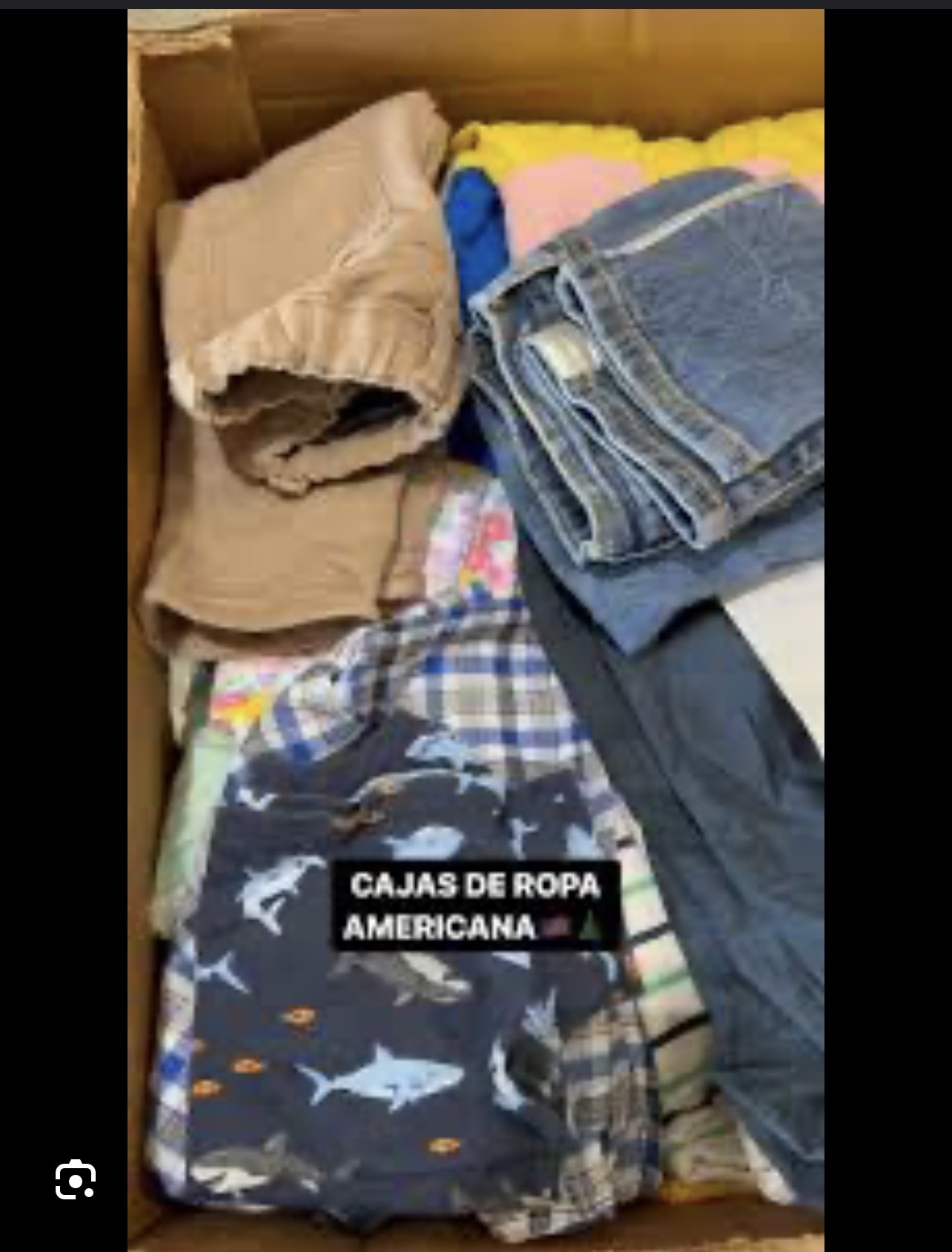 caja de ropa de niño en República Dominicana