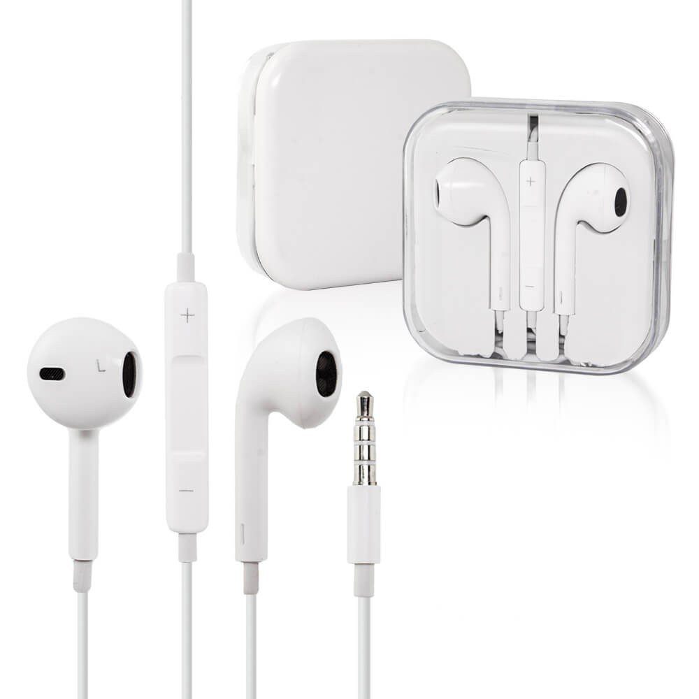 Audifonos blancos conector Jack 3.5