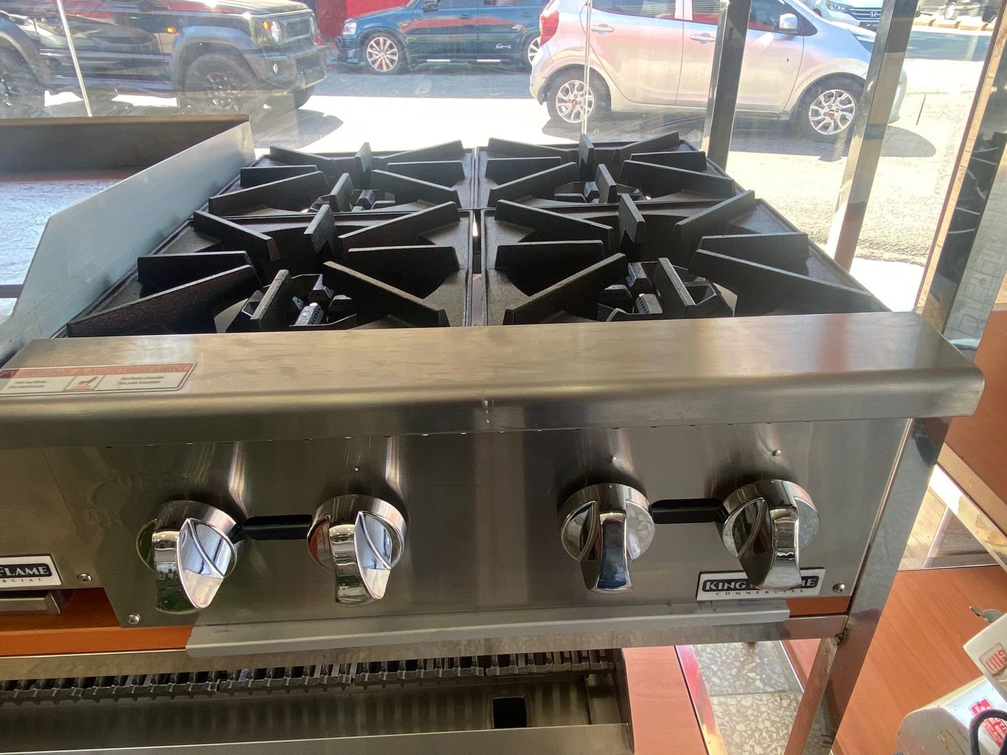 Estufa de 4 Hornilla Industrial de Tope